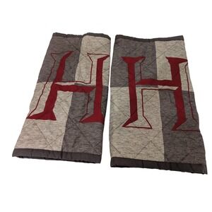 Harry Potter Hogwarts H Quilted Pillow Shams Set of 2 Grey Red Jay Franco